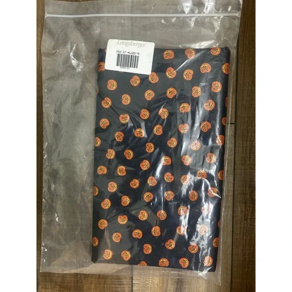 Longaberger Basket‎ HALLOWEEN PUMPKIN BOO Fabric 5 YARDS - New Bulk by Waverly