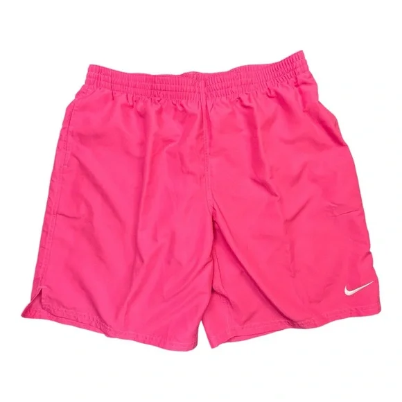 Nike Swim Trunks XXL Mens Pink Fireberry Volley Shorts 5