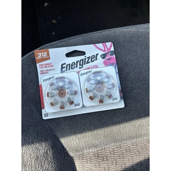 Energizer 312 Long Lasting Hearing Aid‎ Batteries 32 Pack Exp. 10/2027