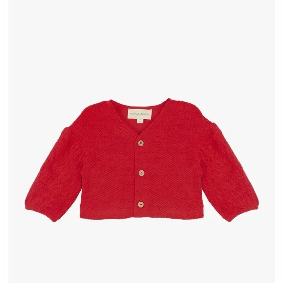Mabel+Honey red cardigan