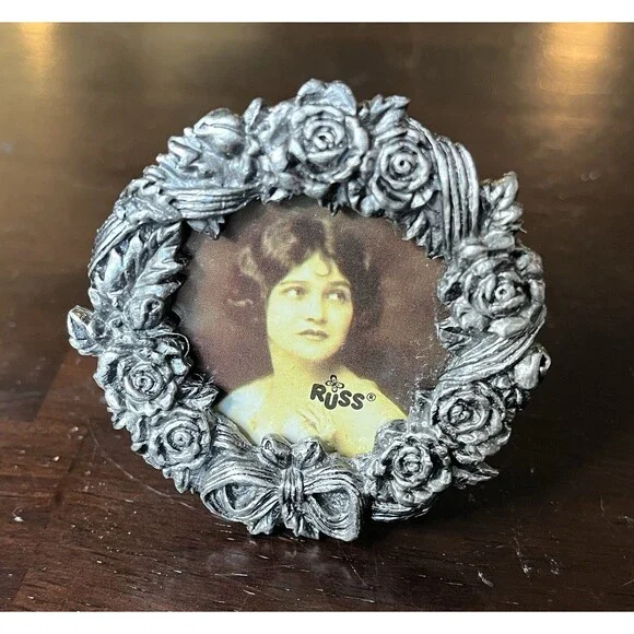 Russ Silver Mini Frame Floral Design 2