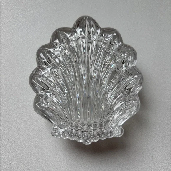 Gorham Crystal Trinket Box Chantilly Shell Vintage