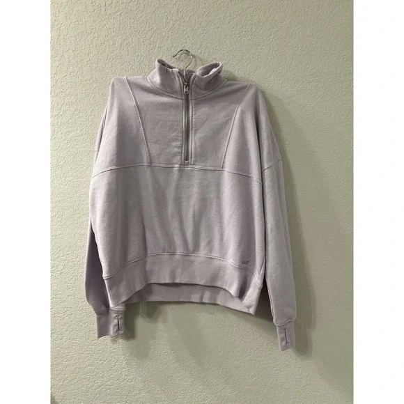 Abercrombie & Fitch Kids‎ essential sunday half-zip sweatshirt Purple 17/18