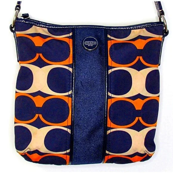 Coach Signature Monogram Shoulder Crossbody Bag