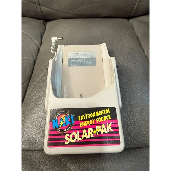 Vintage 1993 Naki Solar Pak for Nintendo Game Boy DMG-01 Solar Power Charger