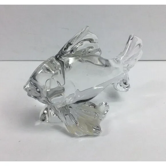 Princess House Pets 24% LEAD CRYSTAL‎ GERMANY Glass Figure Goldfish Paperweight