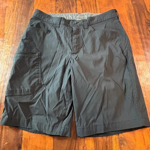 Eddie Bauer Mens Horizon Guide Shorts Black Size 32 Hiking Cargo Technical