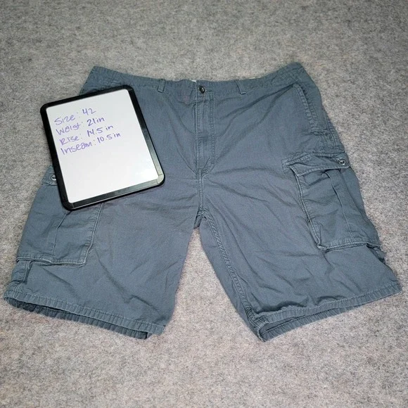 Levis Mens Cargo Shorts Size‎ 42 Blue Casual Outdoor Workwear