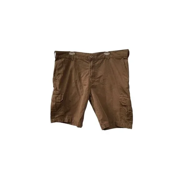 Dickies Men's‎ Relaxed Fit Brown Cargo Shorts Size 40 Flat Front Workwear