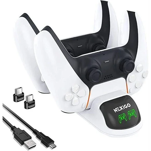 NexiGo Charging Dock For PS5 Playstation 5 Controller NEW Charge 2 At Once