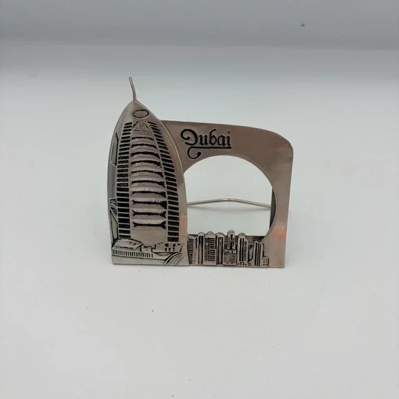 Dubai‎ Souvenir Metal Building Skyline Photo Frame Desk Display