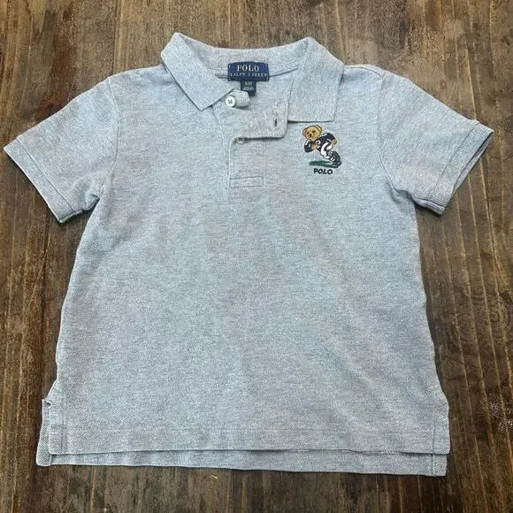 Polo Ralph Lauren Football Bear Polo sz 3T