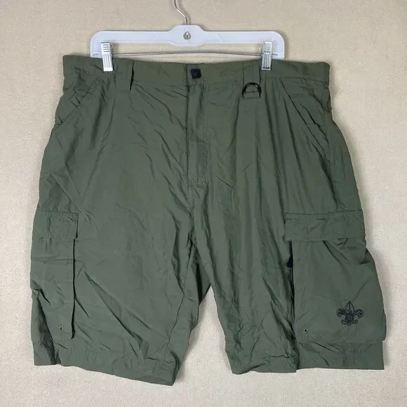 Boy Scouts Of America Shorts Adult Large Green Uniform‎ Outdoor Pockets Unisex
