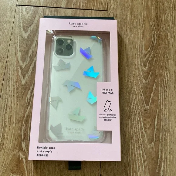 NIB Kate Spade paper boat phone case for iPhone 11 Pro Max