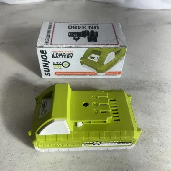 Snow + Sun Joe 24VBAT-LT Pro Lithium-Ion Battery 24 Volt | 2.5-Ah (Open Box)