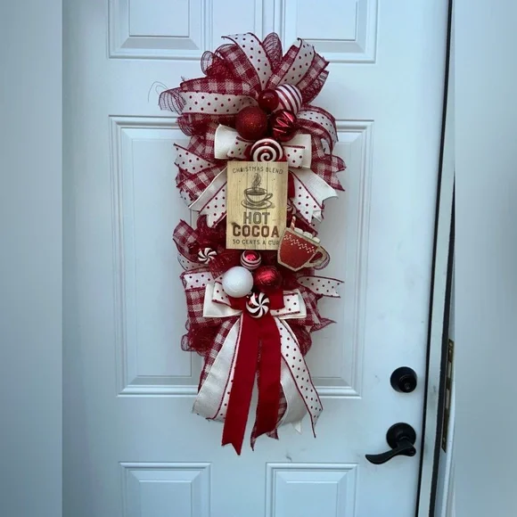 🎄 Hot Cocoa Chocolate Christmas Swag/Wreath