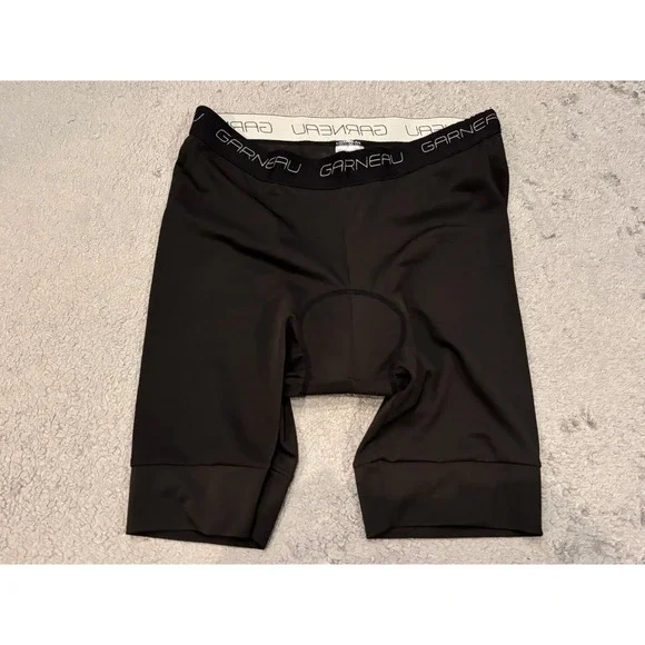 Louis Garneau Mens Cycling Shorts Black Padded Chamois Bike Shorts 9D54179 L
