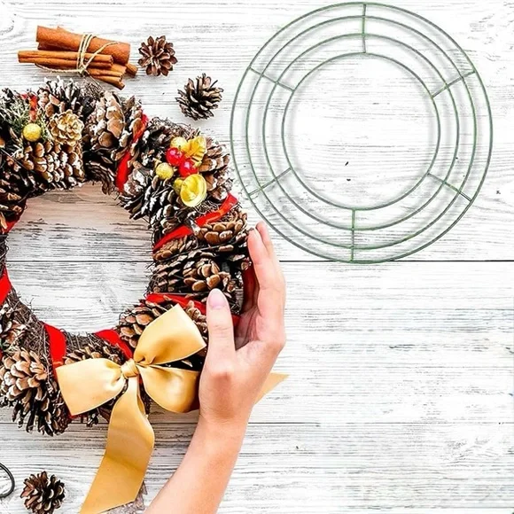 14” Round Metal Wire Wreath Ring Form for DIY Floral Wreaths Arts & Crafts NWT