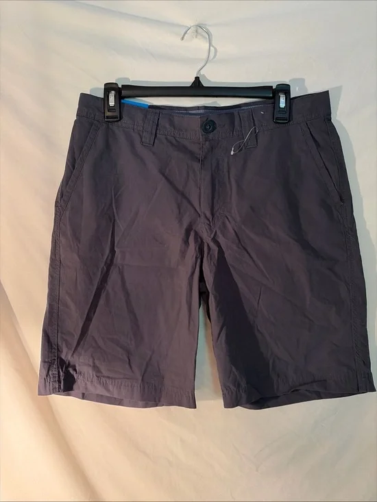 NWT Columbia Men's charcoal Flat Front Shorts size 32 10in