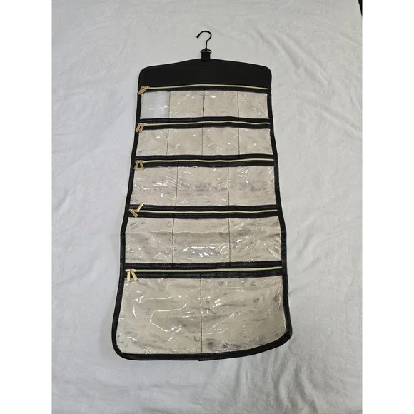 Chiceco Travel Jewlery‎ Holder Hangers Organizer Pockets Zippers /0415