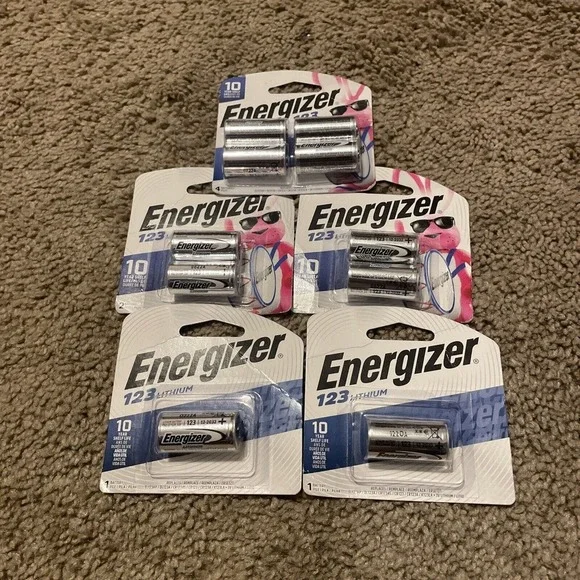 Energizer‎ 123 Lithium Batteries 4pc, 2 2 pc, 2 1 pc 10 123 lithium batteries