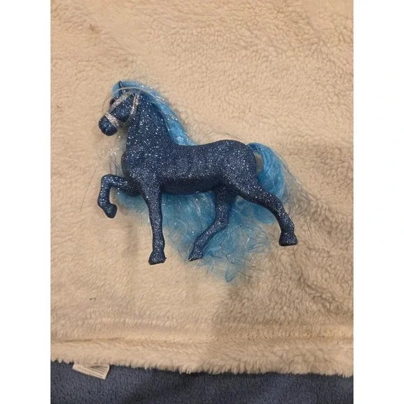 Sparkly Horse - Decor 7x7 Blue Glitter Fantasy‎ Girlie