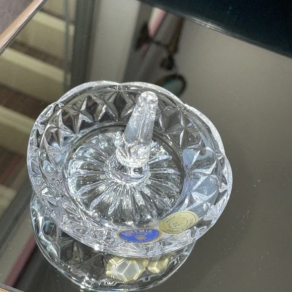 Bohemia Czech Republic Lead Crystal Ring Holder