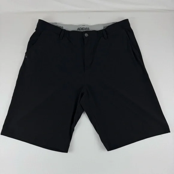 Adidas Golf Shorts men's 38 Black Performance Stretch Quick Dry Inseem 10 inches