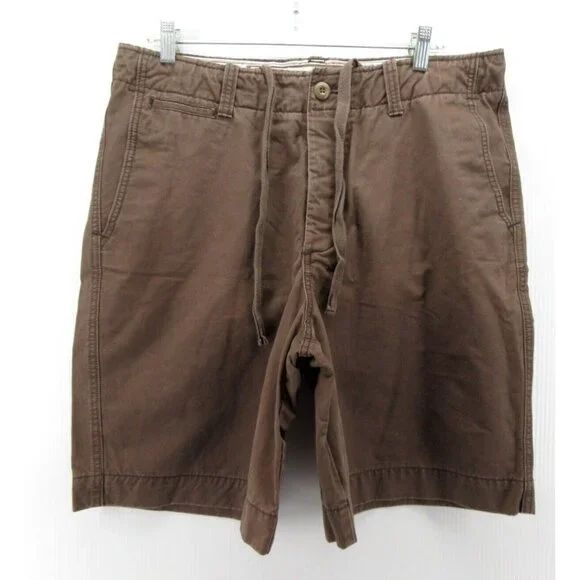 VINTAGE Hollister Shorts 34 Chino Khakis Button Fly Surfer Y2K Baggy *