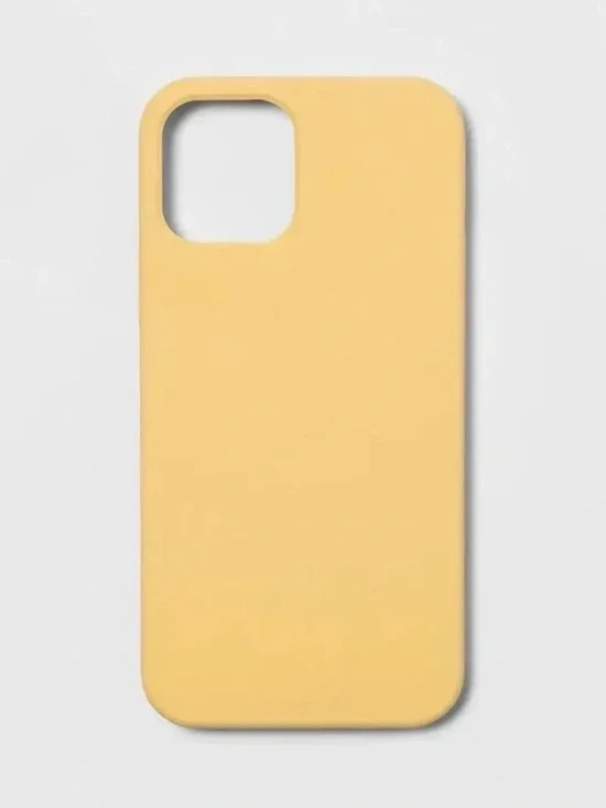 Heyday Silicone Case for iPhone 12 & 12 Pro w/Wireless Charging Mist Yellow NIB