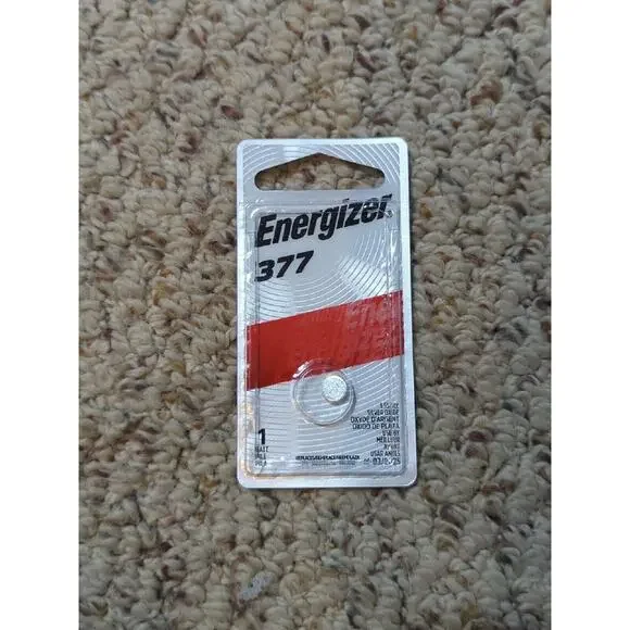 Energizer Silver Oxide 377 1.55 V Electronic Watch Battery 1 pk