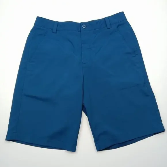 Puma Men's Teal Flat Front Golf Shorts Size 32