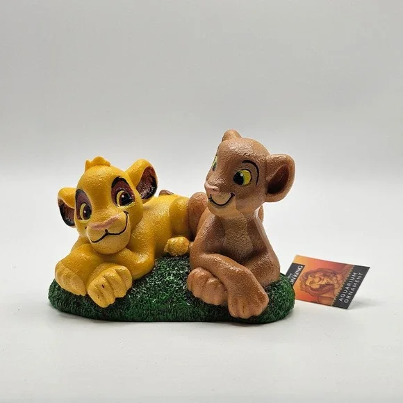 Disney The‎ Lion King Simba Nala Cubs Aquarium Fish Tank Ornament Figurine Decor