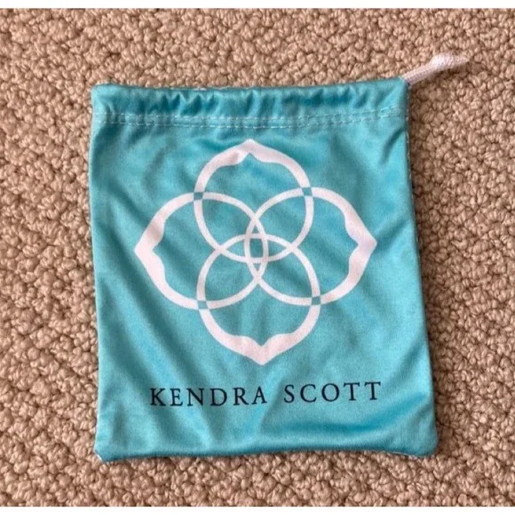 Kendra Scott Dust Bags Jewelry Bag Small Storage Like New Turquoise Blue