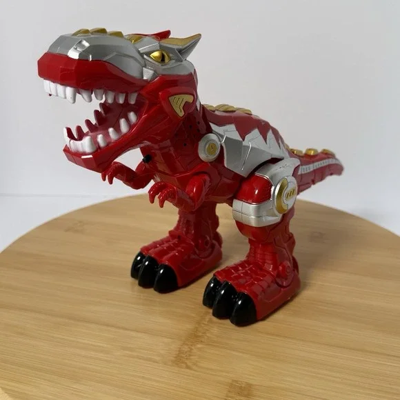 Vivitar Robo King Rex Lights Up Real Sounds Walks Used. Missing Battery Cover