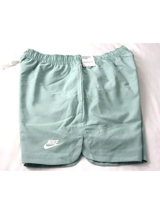Nike Sportswear Men's Woven Flow Mesh Lined Shorts Mineral Green White NWT 2XL