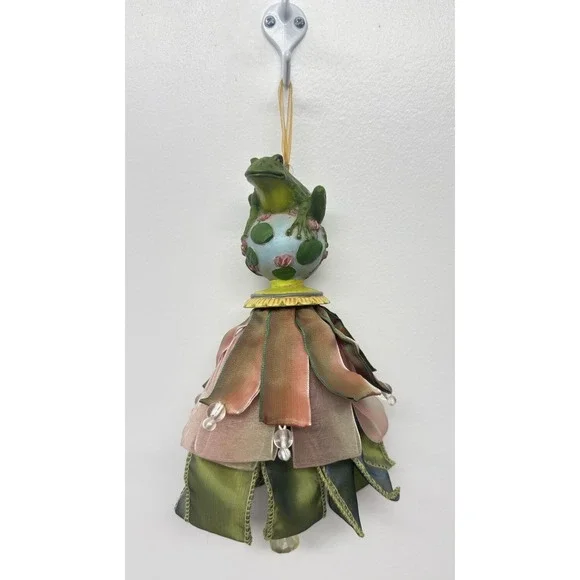 Silvestri Hanging FROG‎ Tassel Kelly Paulk Design Chenille Organza VTG #20