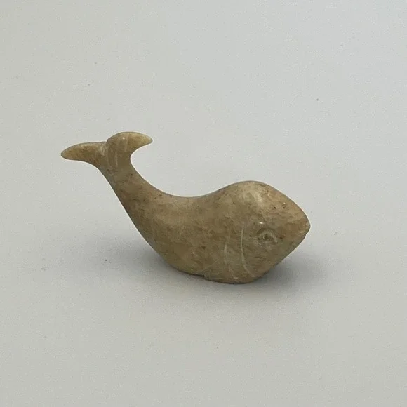Carved Stone Fish Figurine, Small Sculpture, Animal Collectible,‎ Decoration