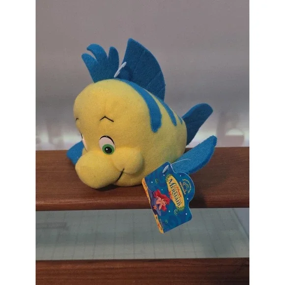 VTG Disney Little Mermaid Flounder Plush 9