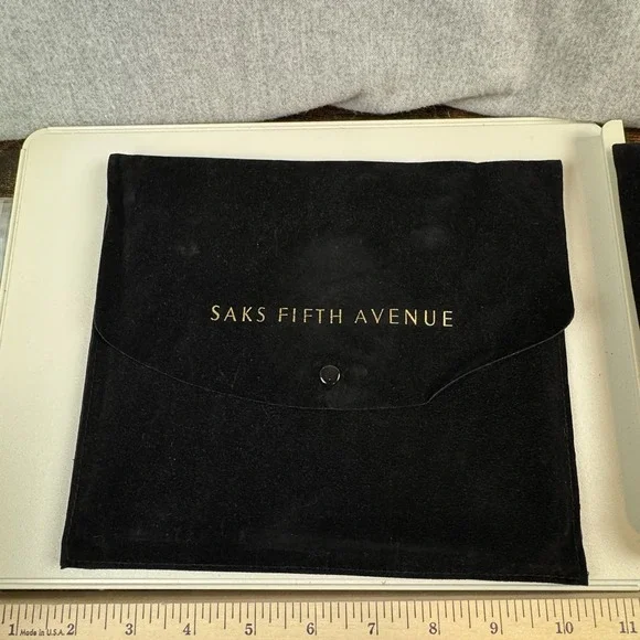 Vintage Saks Fifth Avenue 2-in-1 Necklace Storage Envelope