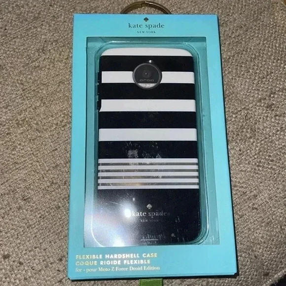 Kate Spade Flexible Hardshell Case for Moto Z Force Droid NIB - H