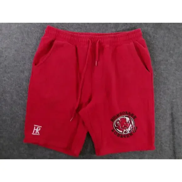 High Roller Lobster Company Shorts Mens Medium Red Drawstring Graphic Streetwear