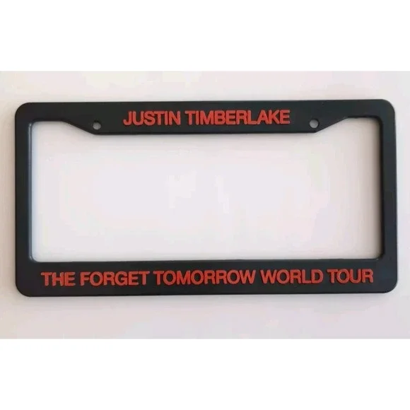 Justin Timberlake License Plate‎ Frame The Forget Tomorrow World Tour