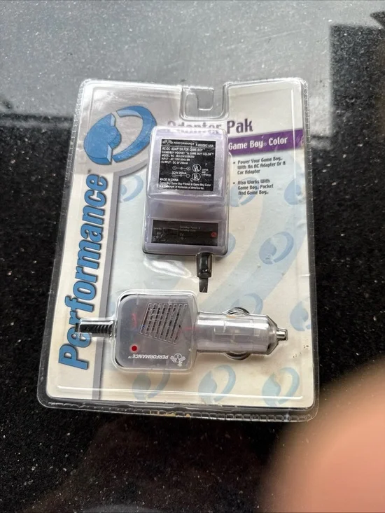 Performance Game Boy Car Adapter Pack - Gray/Blue