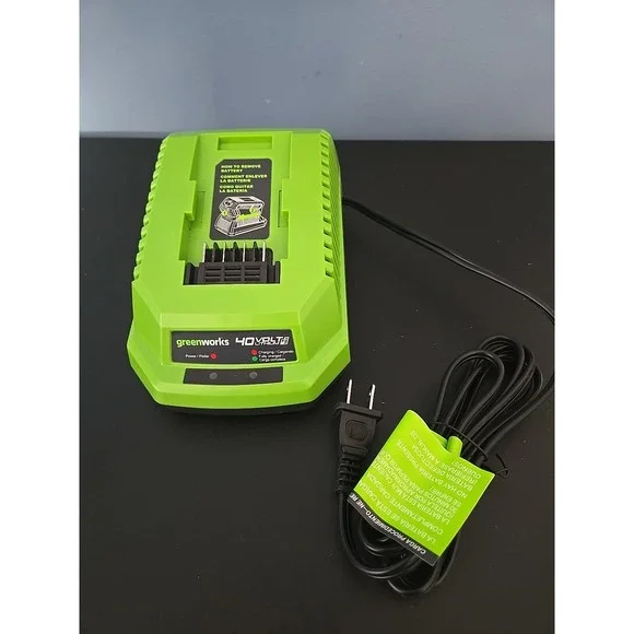 GreenWorks 40V Lithium-ion Battery Charger G-MAX Green 29482