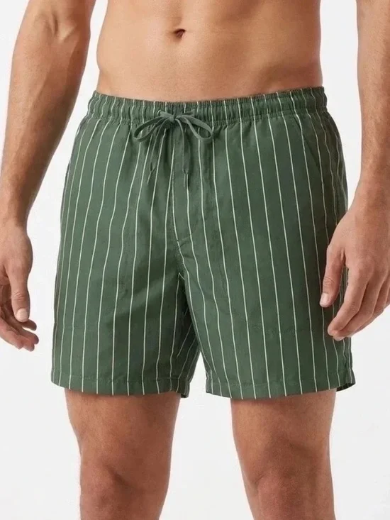NWT DSG Men's Pinstripe Olive Green 6