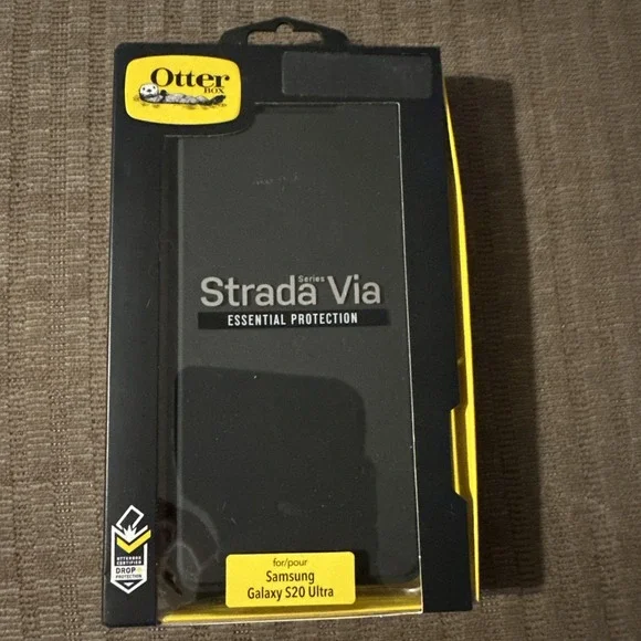 OtterBox STRADA VIA Series FOLIO for Samsung Galaxy S20 Ultra - Black / 77-64236
