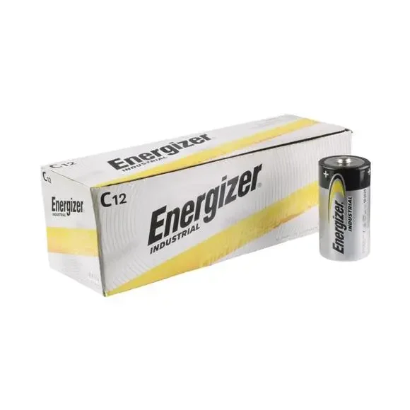 Energizer EN93 Industrial Alkaline Batteries, C , 12 Batteries/Box Exp:2035