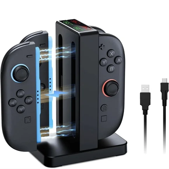 NexiGo Enhanced Controller Charger Compatible with Nintendo Switch 2, USB Type C