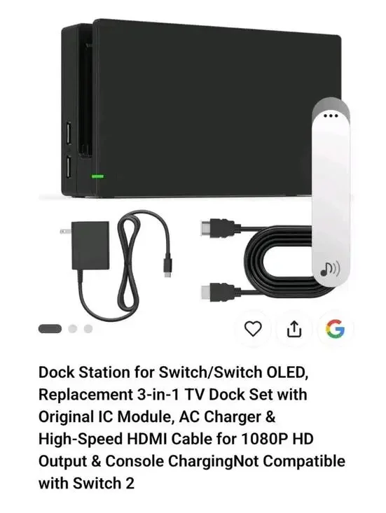 Hoarhule Switch TV Dock Set Nintendo Switch Docking Station Replacement